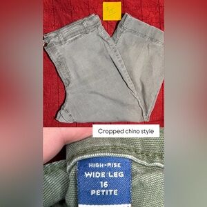 Old Navy High-Rise Wide Leg Pants - Gray